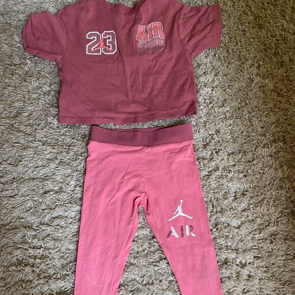 Girls Air Jordan Set Leggings and Shirt Size S - Picture 1 of 2